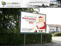 Weihnachtsgrüße per Plakat von mein-plakat.de