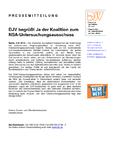 DJV begrüßt Ja der Koalition zum NSA-Untersuchungsausschuss DJV begrüßt Ja der Koalition zum NSA-Untersuchungsausschuss