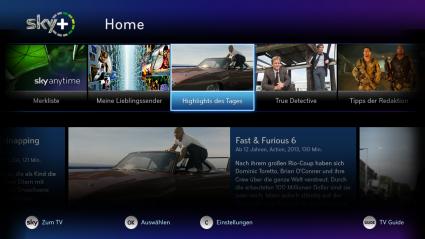 Fernsehvergnügen der nächsten Generation:
Sky Home vereint lineare und On Demand Programme sowie redaktionelle Empfehlungen auf Knopfdruck (FOTO)