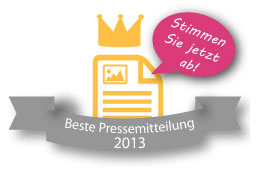 Jetzt für die beste Online-Pressemitteilung 2013 abstimmen