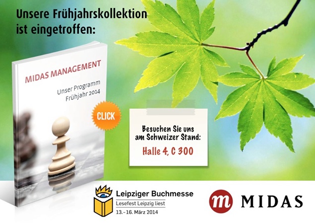 Midas Verlag an der Buchmesse Leipzig / Unsere Frühjahrskollektion 2014