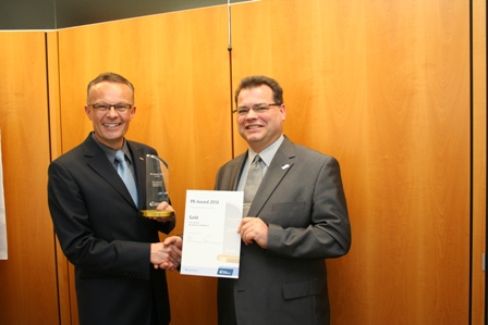 Auszeichnung PR-Award 2014 für erfolgreiche lokale Pressearbeit