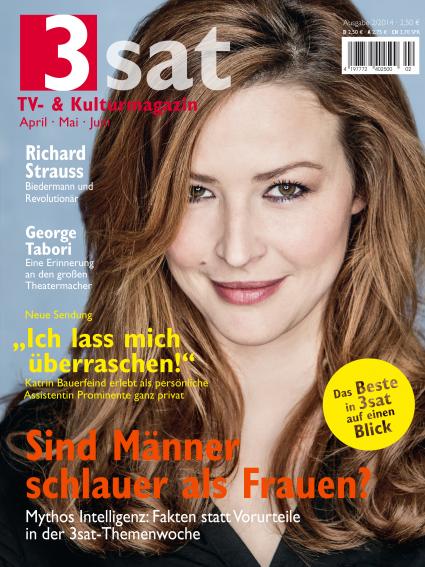 „Ich lass michüberraschen, der Zuschauer wird überrascht, und das finde ich im Fernsehen doch immer gut“ / Die neue Ausgabe des „3sat TV-& Kulturmagazins“ für April bis Juni ab 21. März im Handel (FOTO)