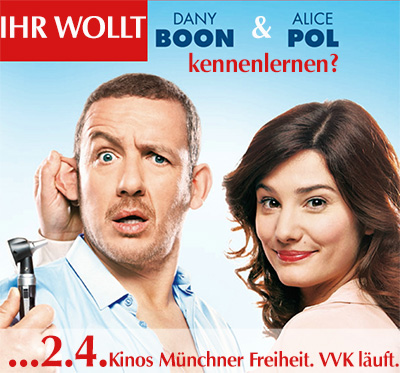 Star-Besuch: Dany Boon & Alice Pol präsentieren Superhypochonder,  Kinos Münchner Freiheit, 2.4.2014, 19:30 Uhr Vorstellung