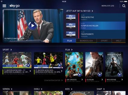 Das neue Sky Go:
Design-Update, neue Funktionen und weitere Inhalte für das beste Online-Fernsehen (FOTO)