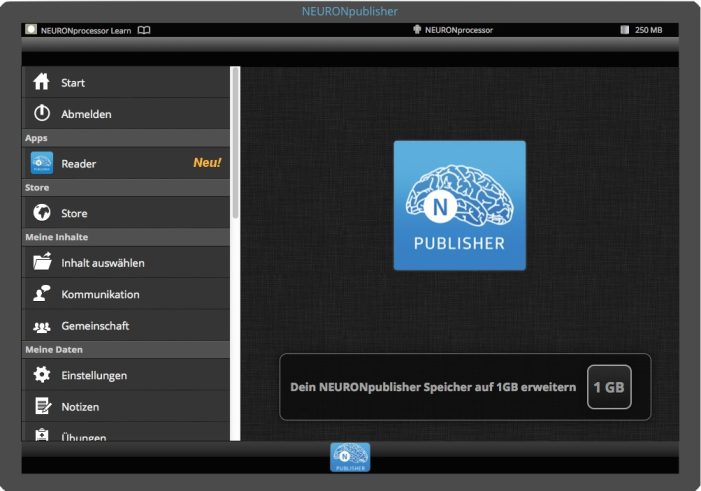 Aus Web2Touch wird NEURONpublisher