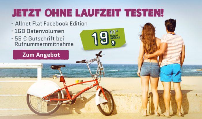 yourfone.de Allnet Flat „Facebook Edition“: