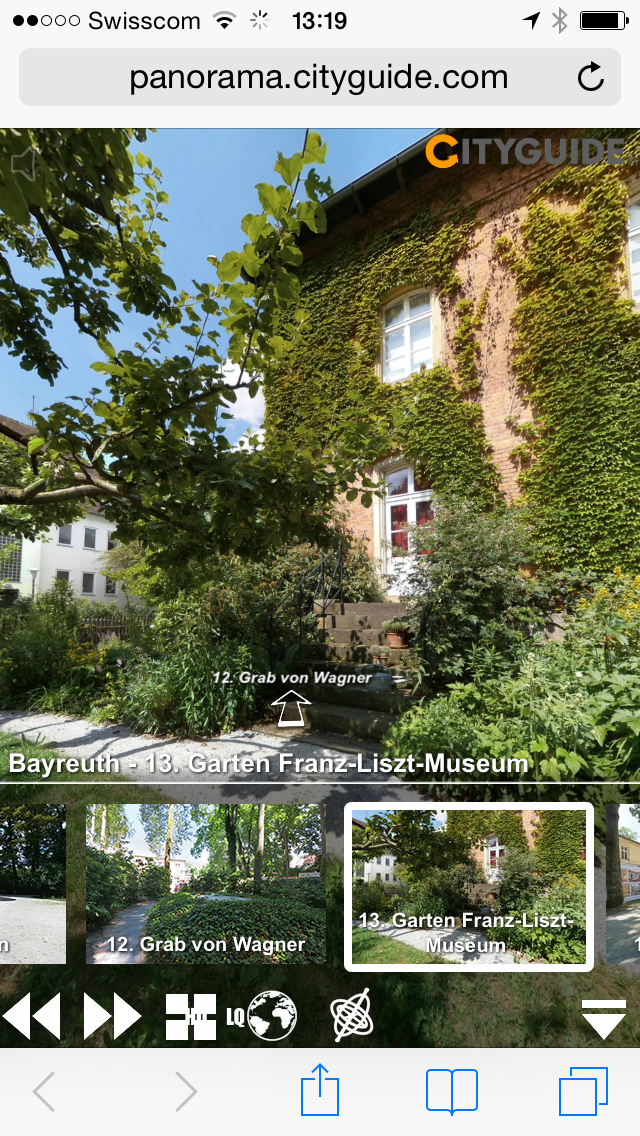 App für Festspielgäste in Bayreuth: Wenn der Grüne Hügel erklingt, zeigt CITYGUIDE den Weg ins Tages-Vergnügen