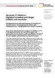 Deutsche TV-Plattform: Digitales Fernsehen wird klüger, schärfer und vernetzter