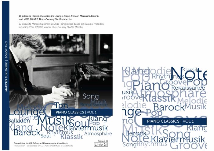Barockmusik für die Bar: CD und Notenalbum „PIANO CLASSICS | VOL 1“ von Marcus Sukiennik