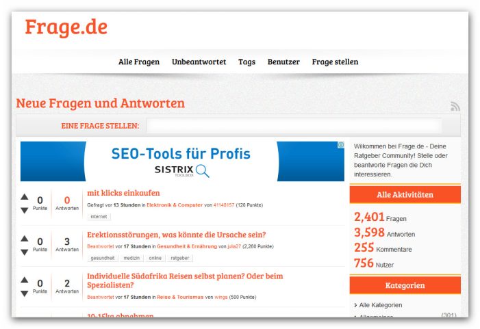 Fragen stellen & schnell Antworten erhalten: Wissbegierige Internetsurfer nutzen dieses neue Fragportal Fragen stellen & schnell Antworten erhalten: Wissbegierige Internetsurfer nutzen dieses neue Fragportal