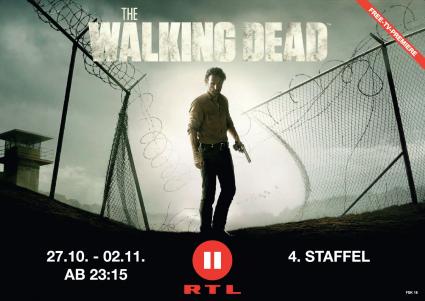RTL II bringt mit kreativer Kampagne „The Walking Dead“ nach Deutschland / Neben On-Air- und klassischen Maßnahmen sind auch Guerilla-Aktionen geplant (FOTO)