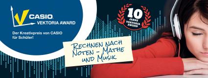 Vektoria Award: Schülerinnen und Schüler zeigen, dass Mathe rockt! / Beim Schülerwettbewerb von Casio werden die besten Video-Clips zum Thema Mathe und Musik mit 3.000 Euro Preisgeld prämiert (FOTO)