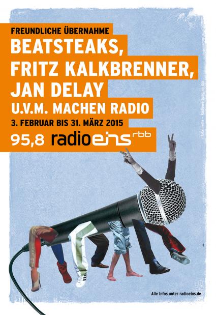 Ab Dienstag „FreundlicheÜbernahme“: Prominente wie Beatsteaks, Modeselektor und NENA bei Radioeins vom rbb an den Reglern – Fritz Kalkbrenner macht den Anfang (FOTO)