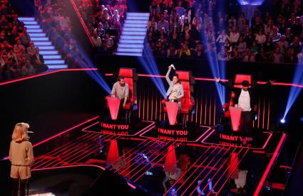 Voll am Start! Mark Forster bringt Lena und Johannes in der ersten Blind Audition bei „The Voice Kids“ auf 180, am 27. Februar in SAT.1 (FOTO)