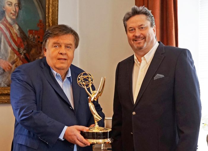 Emmy Preisträger Dr. Helmut Thoma und Medienausstatter und Buchautor Michael Zilz