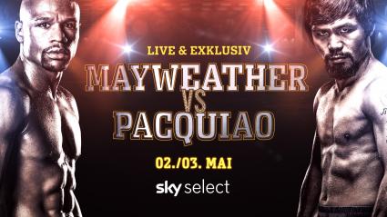 Das Warten hat ein Ende: Mayweather vs. Pacquiao Samstagnacht live bei Sky / in der Nacht vom 2. auf den 3. Mai auf Sky Select / unter sky.de/boxen gegen Gebühr bestellbar (FOTO)