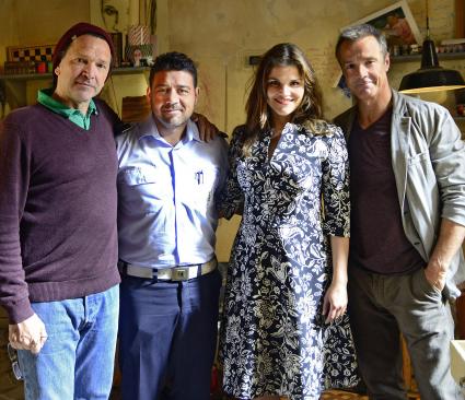 Das Erste / Leonardo Nigro, Katharina Wackernagel und Hannes Jaenicke ermitteln in Italien: Drehstart für die neue ARD-Degeto-Krimireihe „Der Poliziotto“ (AT) (FOTO)