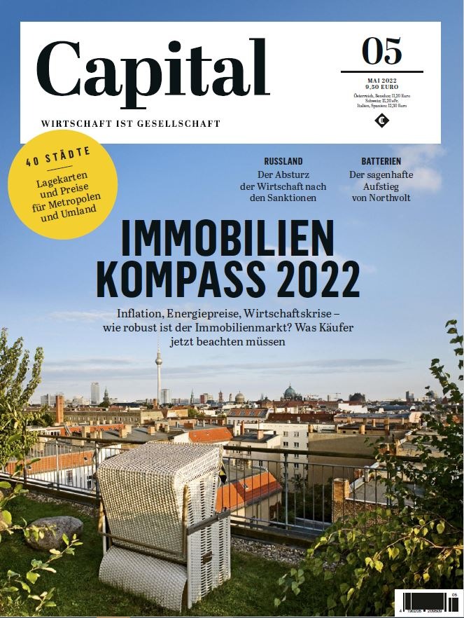 CAPITAL Immobilien-Kompass: Der Preisauftrieb bei Wohnimmobilien bleibt zweistellig, die enorme Nachfrage hält trotz der Zinswende an (FOTO)