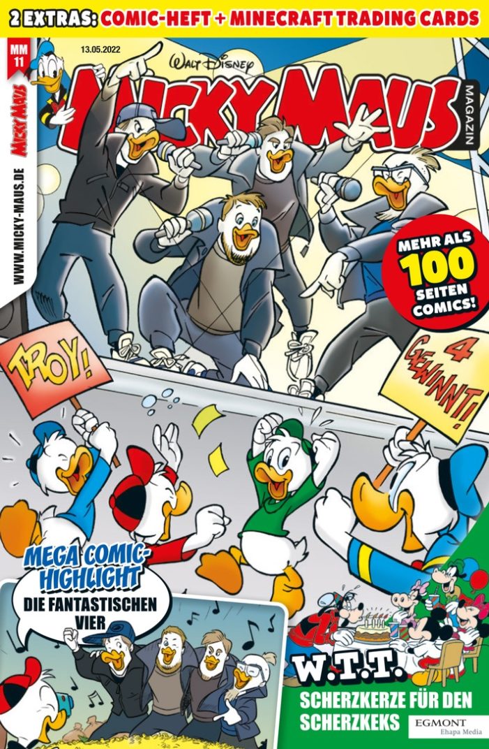 Die Fantastischen Vier geben erstes Konzert im Micky Maus-Magazin (FOTO)