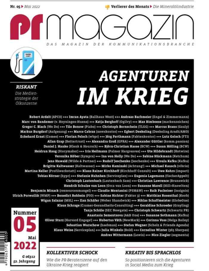 PR-Agenturen im Krieg / Zweite prmagazin-Sonderausgabe zur Ukraine (FOTO)