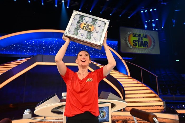 Moderatorin Jeannine Michaelsen gewinnt „Schlag den Star“ / ProSiebenüberzeugt trotz Länderspiel mit guten 11,8 Prozent Marktanteil (FOTO)