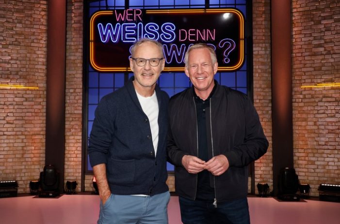 Das Moderatoren-Duell: Johannes B. Kerner und Reinhold Beckmann bei „Wer weiß denn sowas?“ / Das Wissensquiz vom 13. bis 17. Juni 2022, um 18:00 Uhr im Ersten (FOTO)