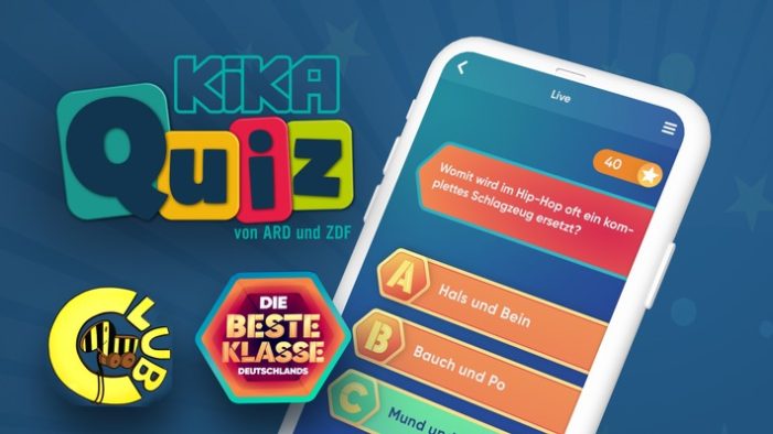 Neues Feature für KiKA-Quiz App: Mit Quizcamp spannende Studio-Atmosphäre nach Hause holen / Jederzeit Wissen testen mit „Die beste Klasse Deutschlands“ (KiKA/hr/ARD) und „Tigerenten Club“ (SWR) (FOTO)