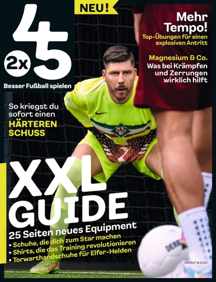 Wie gelingt der Elfmeter? „2×45“, das Service-Magazin für aktive Fußballer, liefert die Antworten (FOTO)