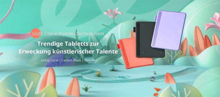 Das ugee S640 gibt es nun auch in den Farben Living Coral und Very Peri, um jüngere Nutzer anzusprechen