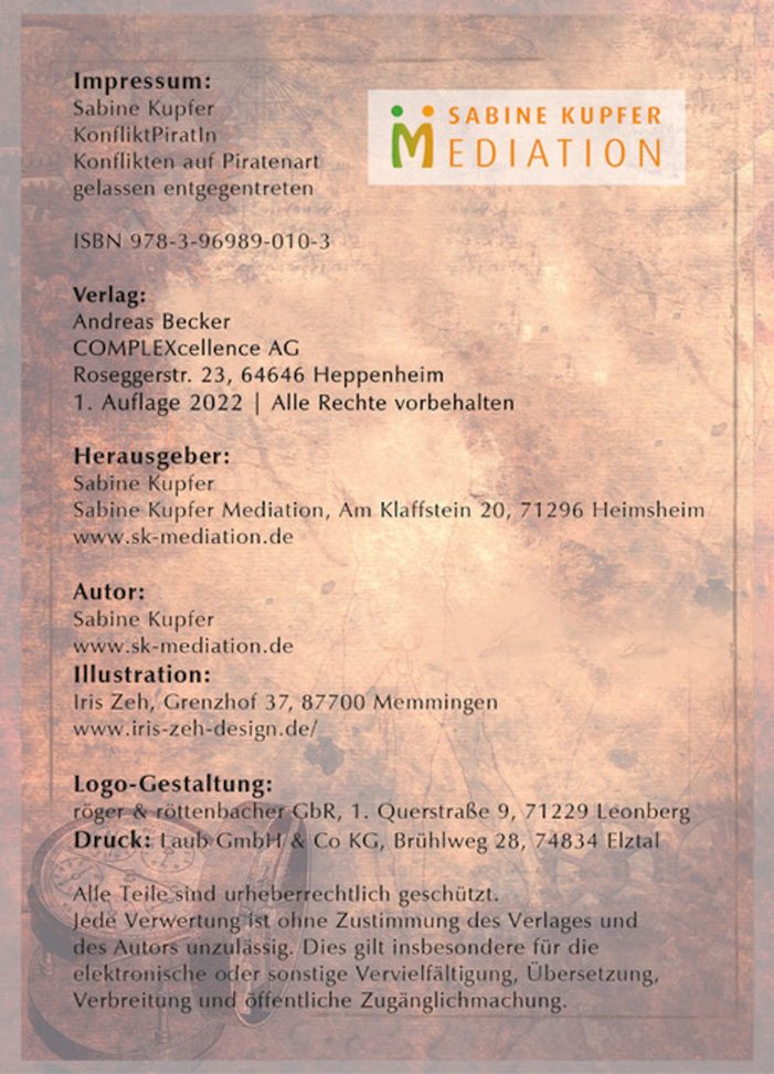 Das Kartenset von Sabine Kupfer Mediation „Die KonfliktPiratIn“ wird nachgedruckt