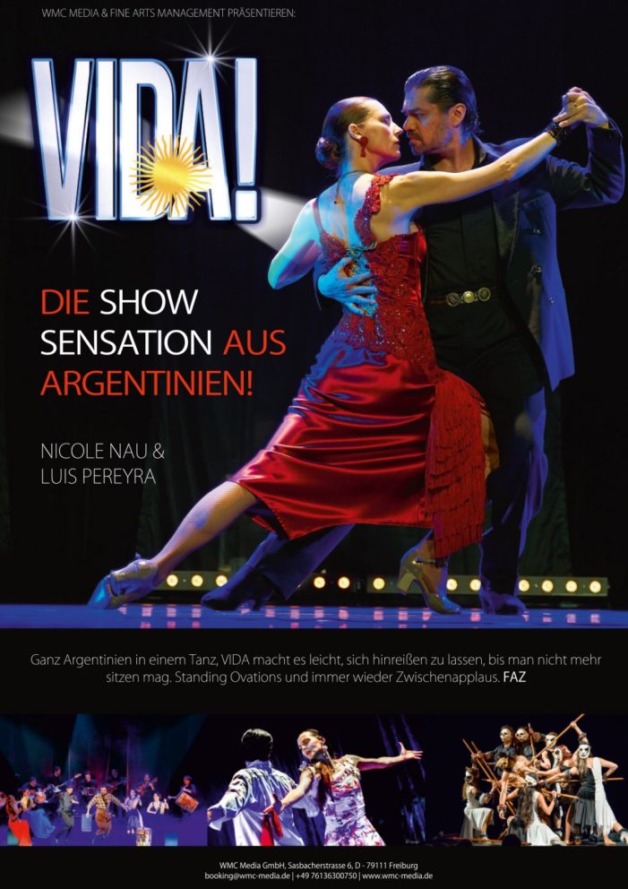 Event-PR: PR-Agentur PR4YOU betreut VIDA! – Die Showsensation aus Argentinien