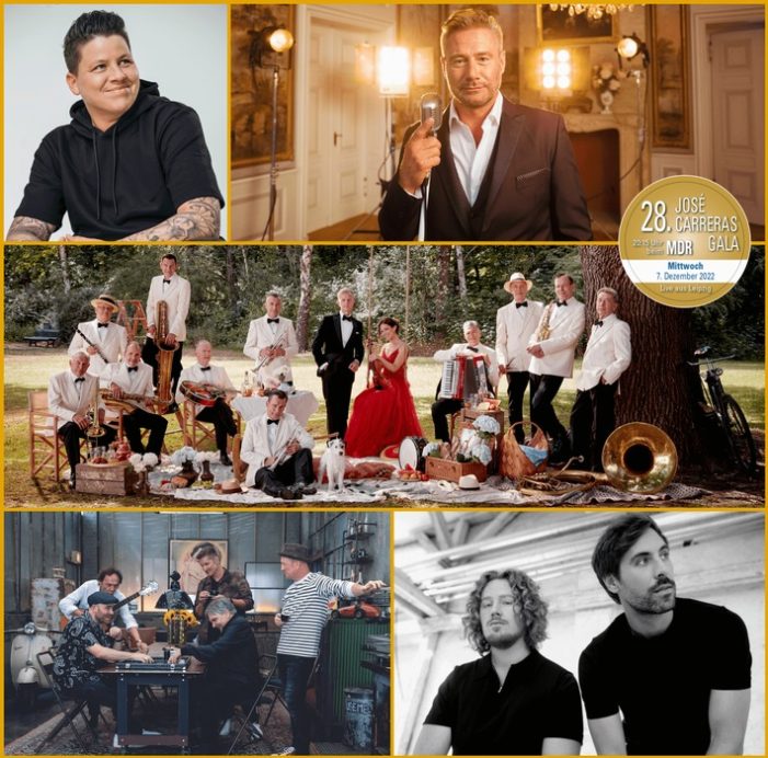 Pur, Max Raabe, Sasha, Kerstin Ott, Max Giesinger und Michael Schulte / 28. José Carreras Gala am 7. Dezember: Deutsche Stars unterstützen José Carreras (FOTO)