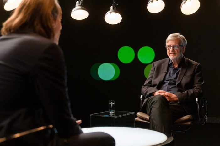 „Precht“ diskutiert im ZDFüber Lebensrisiken in Krisenzeiten / Richard David Precht im Gespräch mit Prof. Ortwin Renn (FOTO)