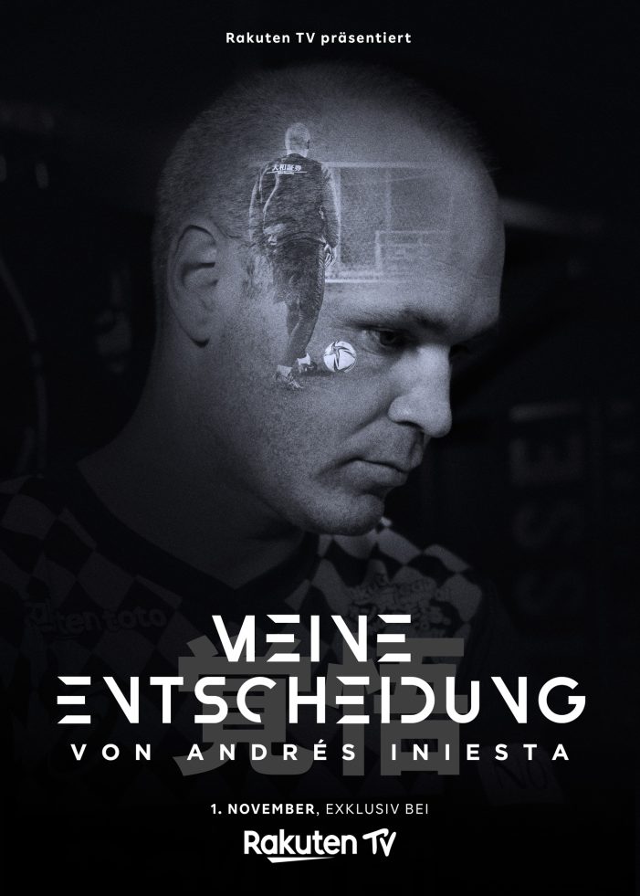 Die Fußballlegende Andrés Iniesta mit einer Original-Dokumentation von Rakuten TV.   „Meine Entscheidung, von Andrés Iniesta“