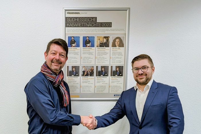 Südhessische Kabarettnächte erhalten Unterstützung von Sparda-Bank Hessen