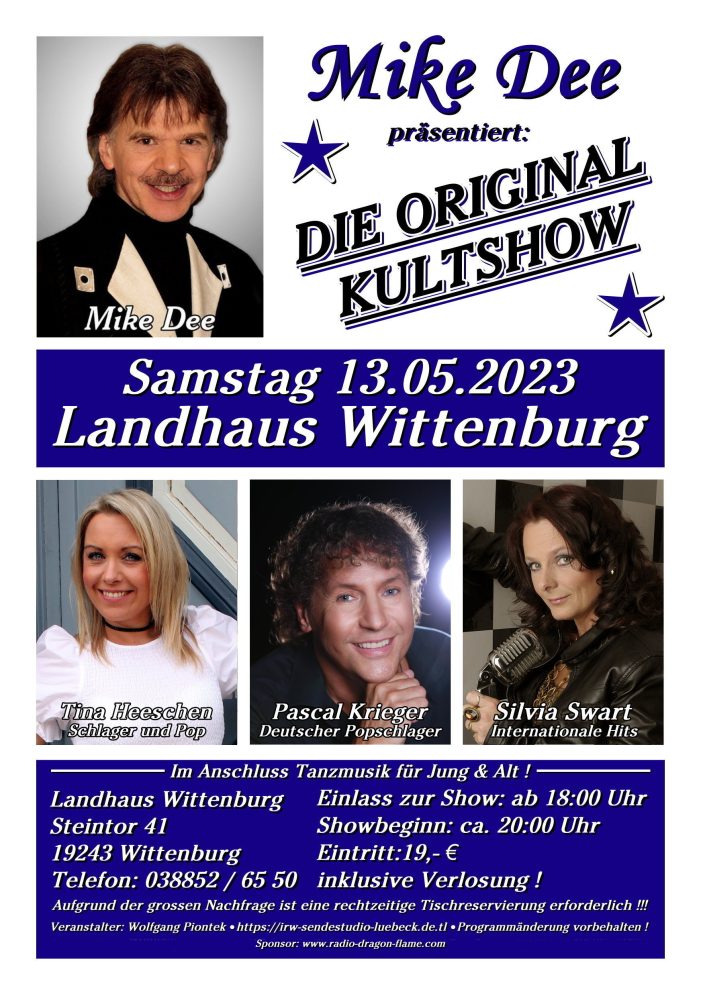 Mike Dee und seine Original Kultshow – Premiere in Mecklenburg-Vorpommern