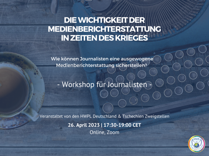 HWPL Deutschland e.V. organisiert ersten Workshop zum Thema Friedensjournalismus HWPL Deutschland e.V. organisiert ersten Workshop zum Thema Friedensjournalismus