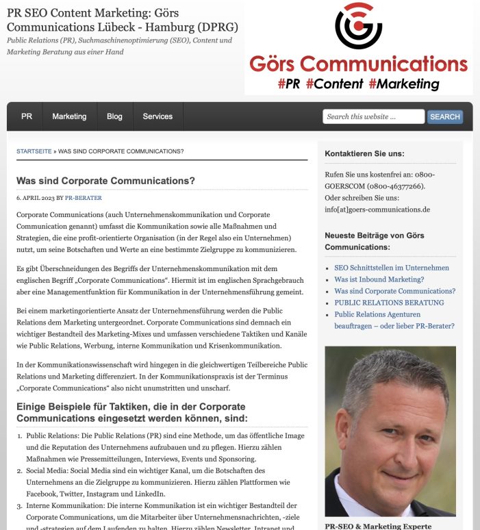 Viel mehr als Unternehmenskommunikation: Was sind Corporate Communications?