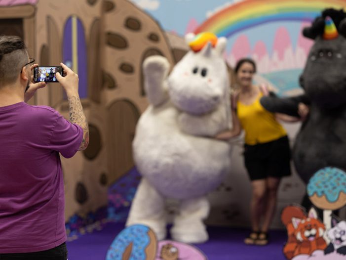 Pummeleinhorn auf der Gamescom