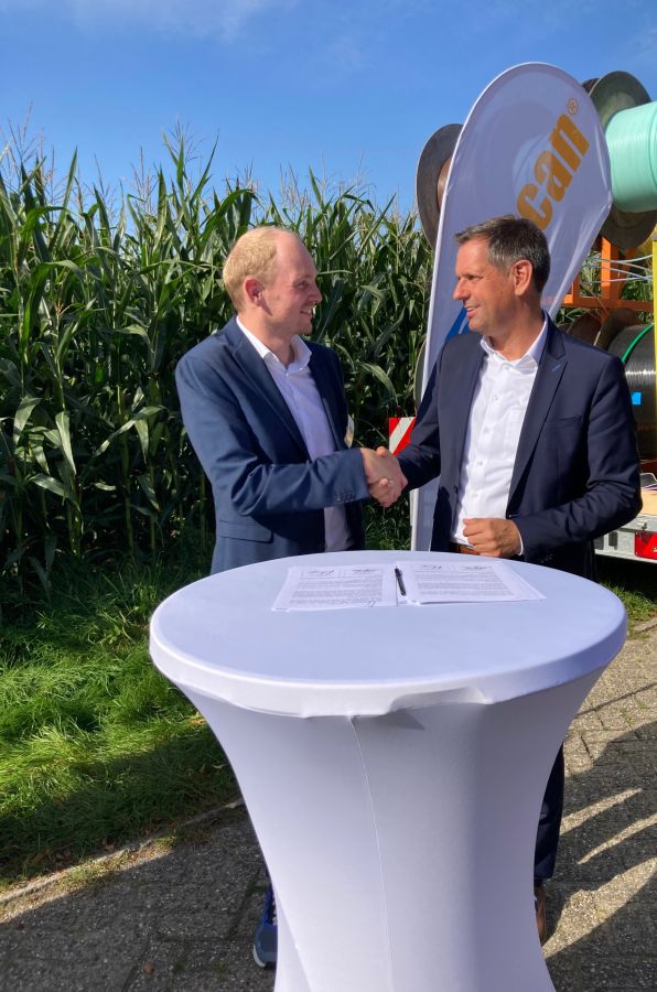 Wirtschaftsminister Lies aus Niedersachsen und epcan GmbH schließen Kooperationsvertrag zum Glasfaserausbau