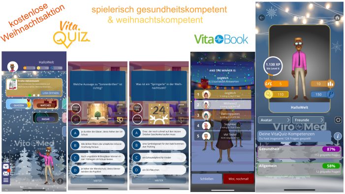 Spielerisches Advents-Special Gesundheitskompetenz mit VitaQuiz