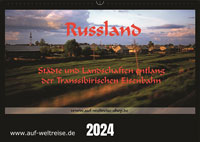 Wandkalender – Russland 2024 – Städte und Landschaften entlang der Transsibirischen Eisenbahn