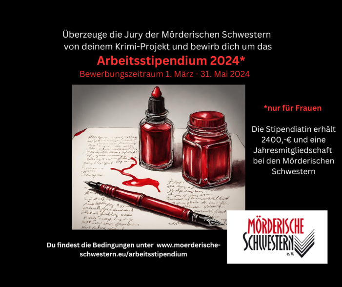 10 Jahre Arbeitsstipendium der Mörderischen Schwestern e.V. – ein Erfolgsmodell wird erneut ausgeschrieben