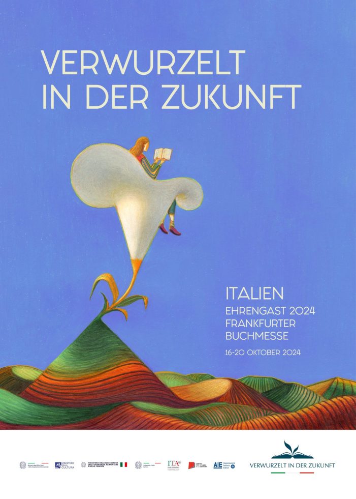Ehrengast Italien 2024: Plakatmotiv von Comiczeichner Lorenzo Mattotti auf der Buchmesse „Testo“ in Florenz vorgestellt Mauro Mazza: „Dialog frei von Zensur und Zäsur“.