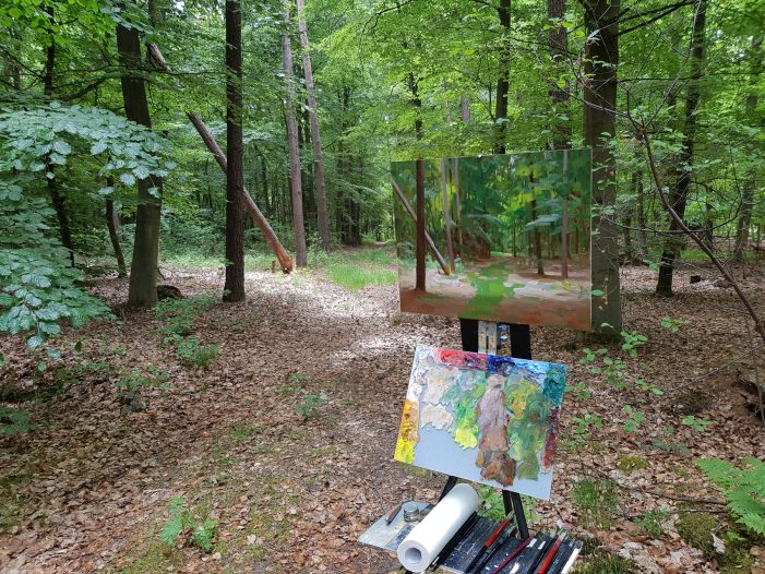 Kunstausstellung in Volkach zeigt neue Werke des Freilichtmalers Björn Wirtz
