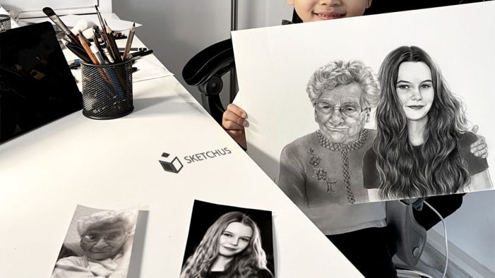 Kostbare Erinnerungen in künstlerischer Form: Sketchus bietet wunderschöne handgezeichnete Portraits