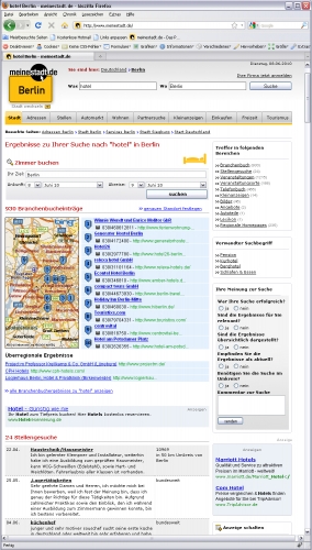 Universal Search: meinestadt.de startet neue lokale Suche