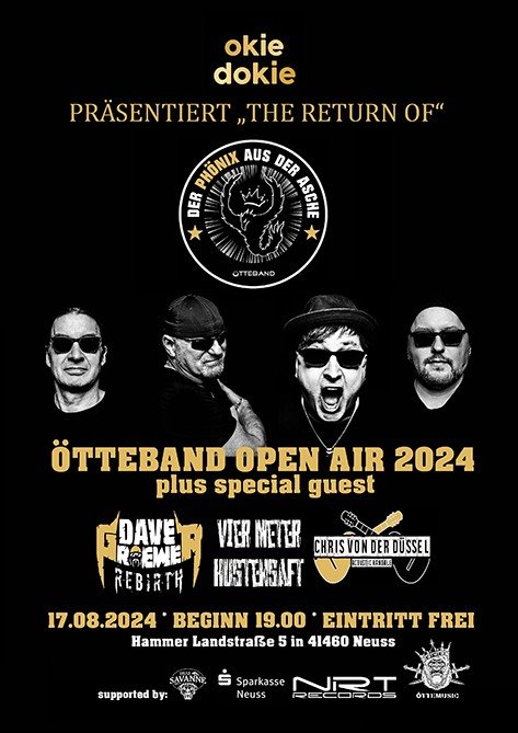 ÖTTEBAND OPEN AIR – NEUSS OKIE DOKIE – DIE RÜCKKEHR