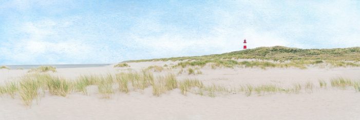 Neues Wandbild „Leuchtturm am Sylter Ellenbogen“